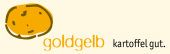 Logo: goldgelb kartoffel gut